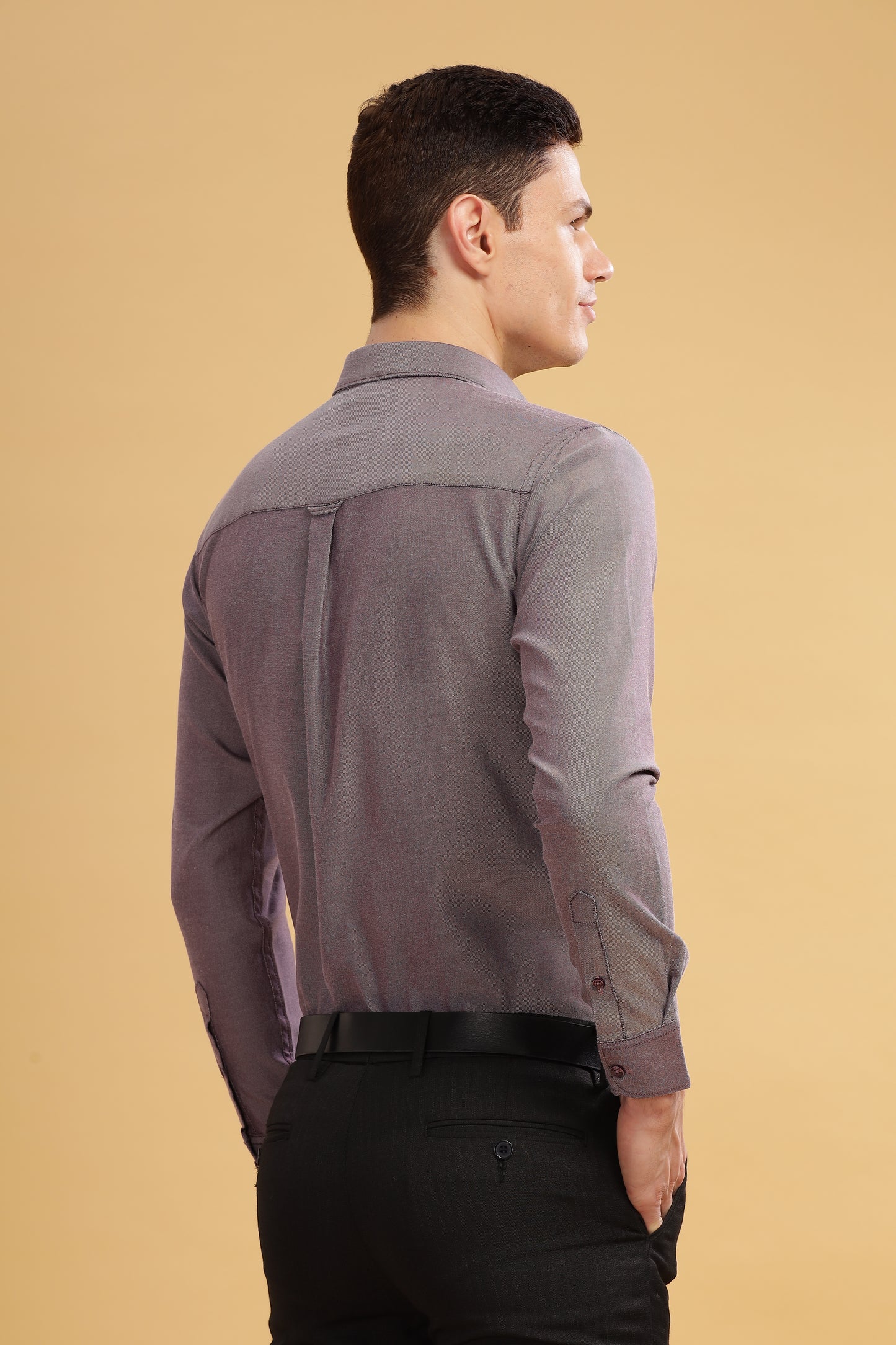 HAITCH Tusker Oxford Grape Purple Shirt