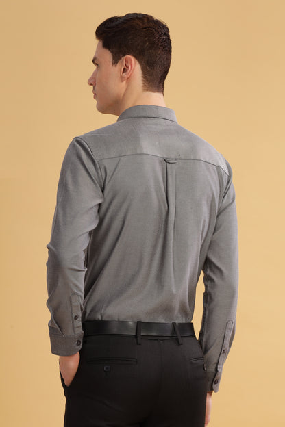 HAITCH Tusker Oxford Charcoal Shirt