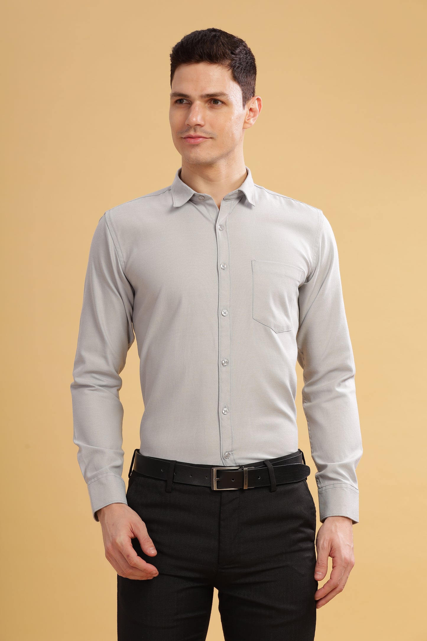 HAITCH Tusker Oxford Grey Shirt