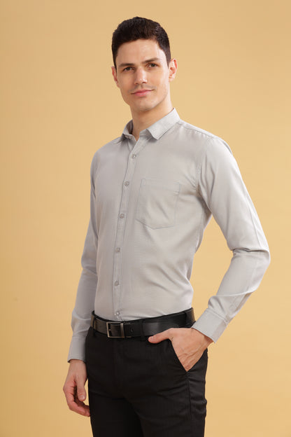 HAITCH Tusker Oxford Grey Shirt