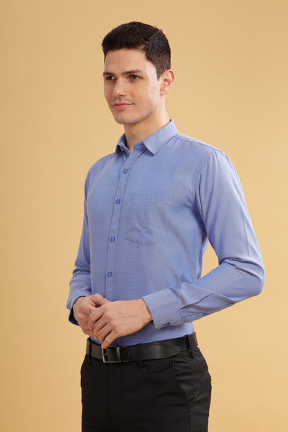 HAITCH Tusker Oxford Blue Shirt