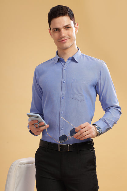 HAITCH Tusker Oxford Blue Shirt