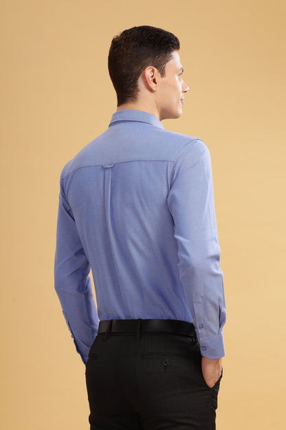 HAITCH Tusker Oxford Blue Shirt